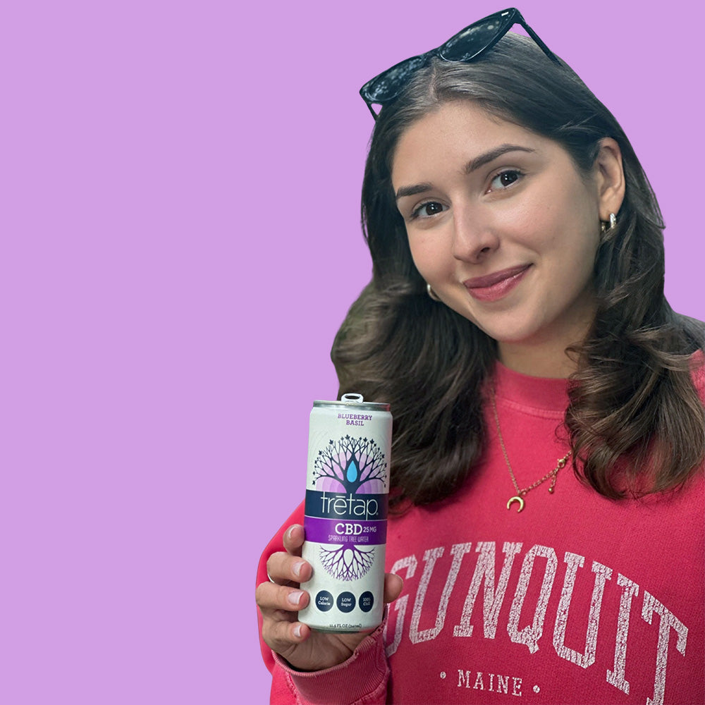 Blueberry Basil CBD Sparkling Tree Water