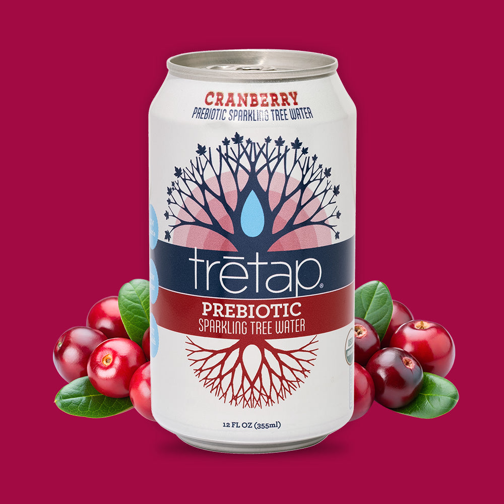 Bright Cranberry Prebiotic Sparkling Tree Water