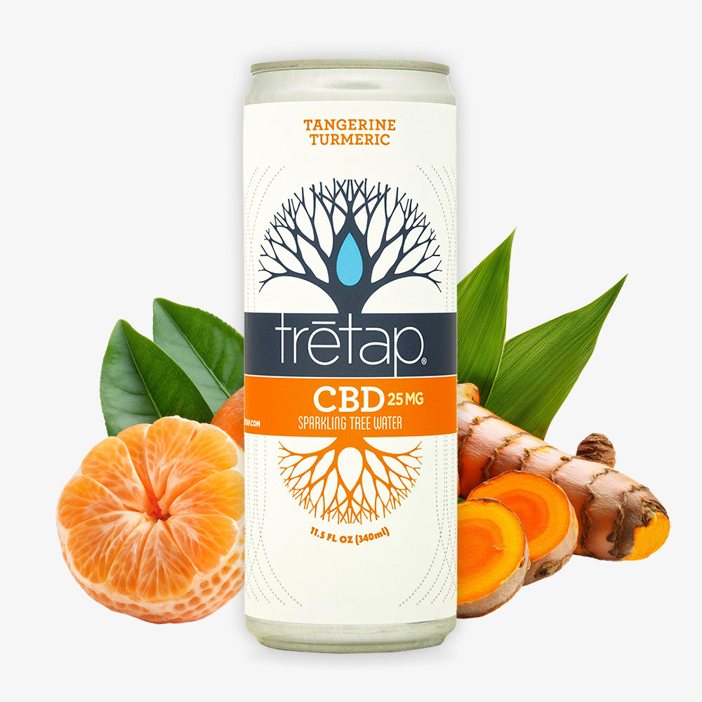 Tangerine Turmeric CBD Sparkling Tree Water – trētap