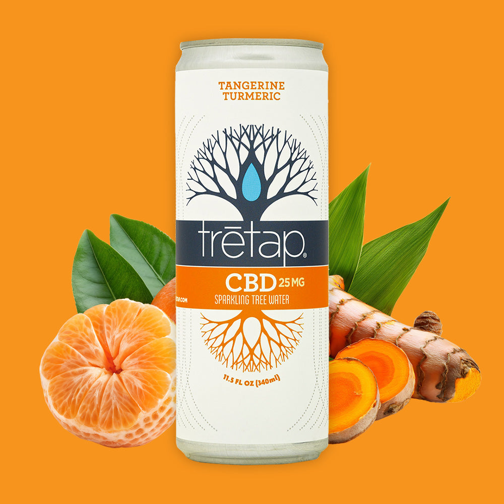 Tangerine Turmeric CBD Sparkling Tree Water – trētap
